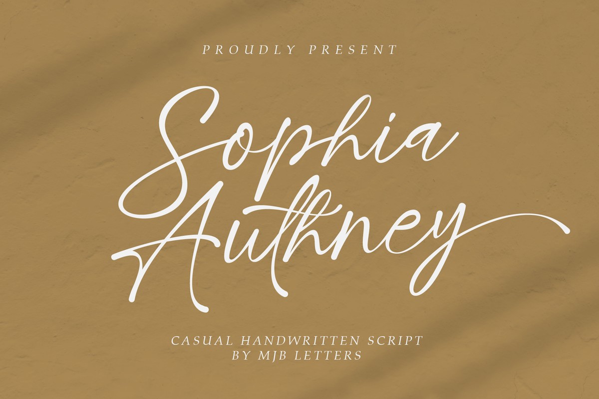Font Sophia Authney