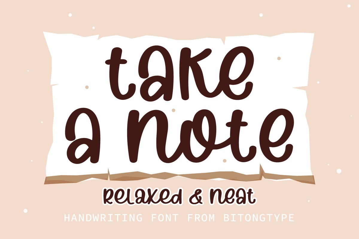 Font Take a Note
