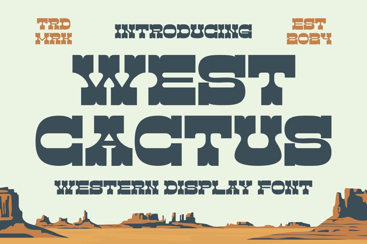 Font West Cactus