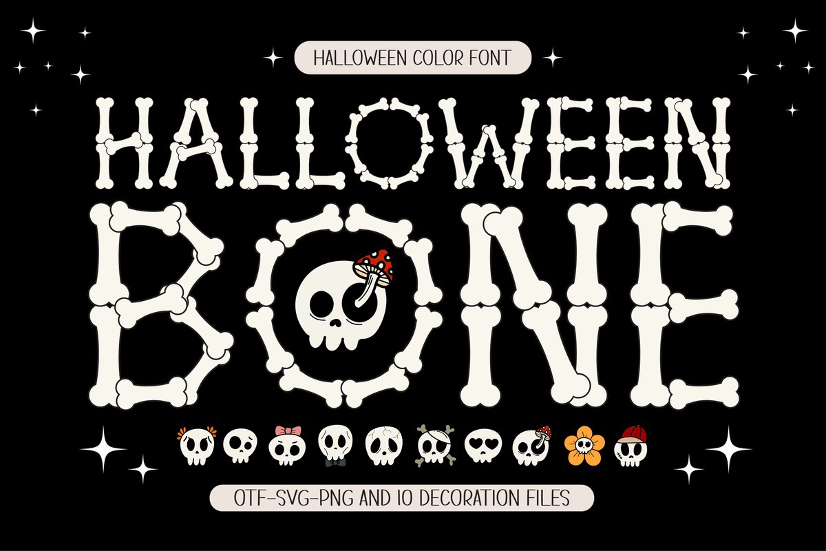 Font Halloween Bone