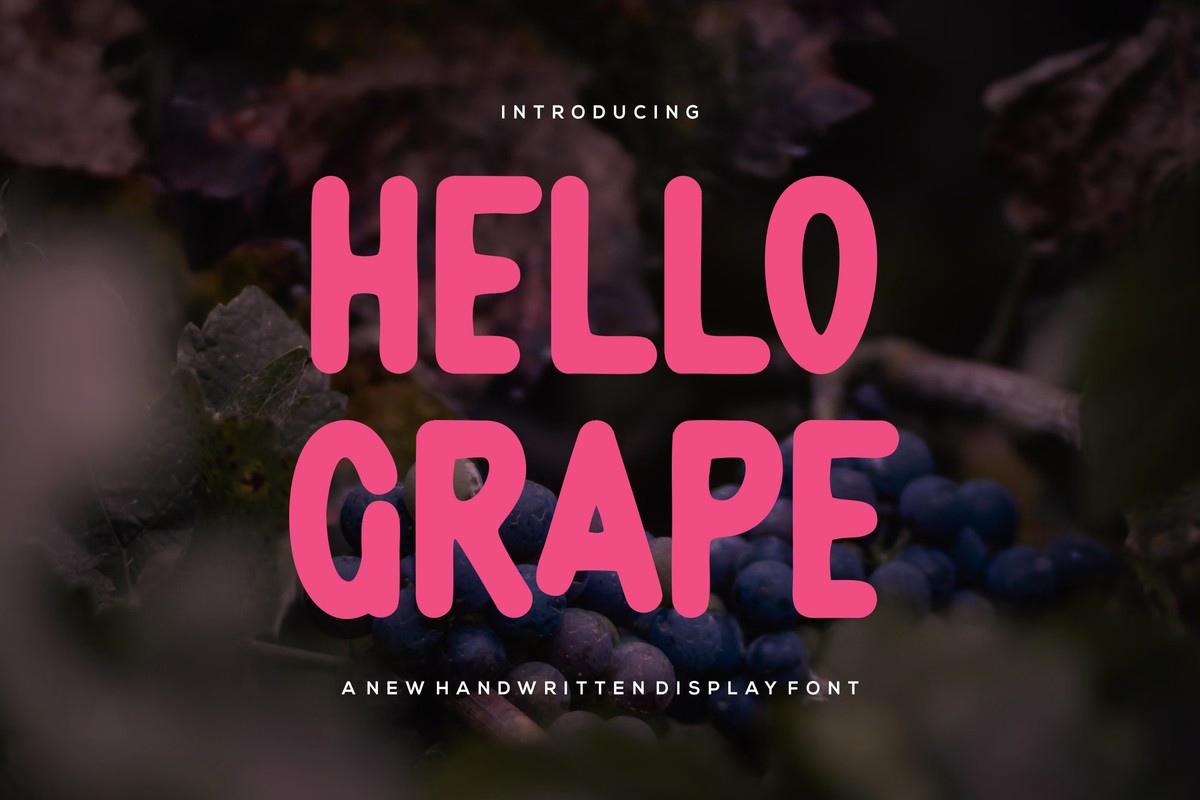 Font Hello Grape