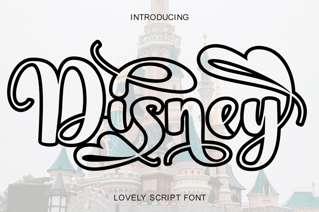 Font Disney Outline