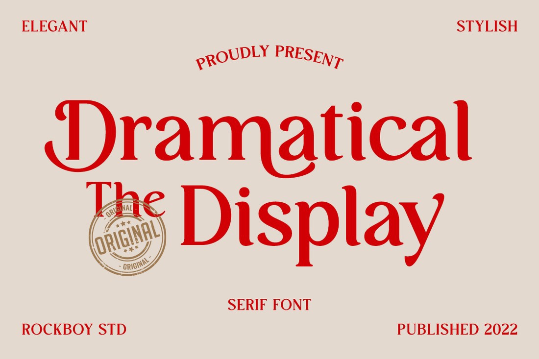 Font Dramatical the Display