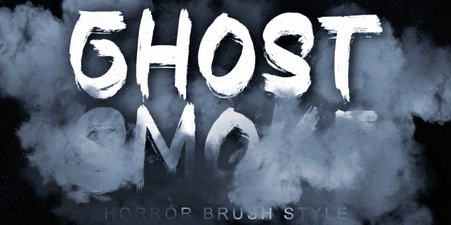 Font Ghost Smoke