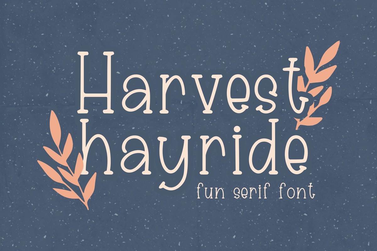 Font Harvest Hayride
