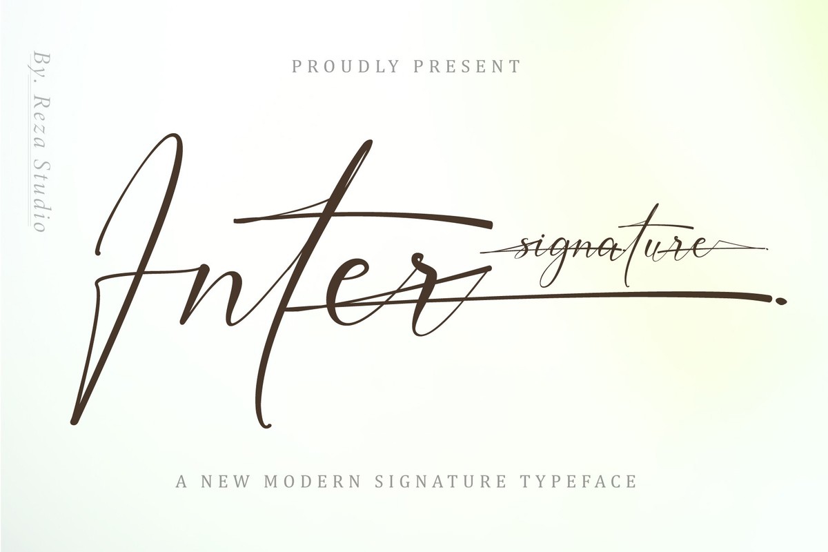 Font Inter Signature