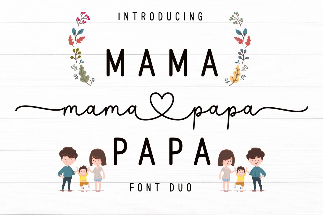 Font Mama Papa Duo
