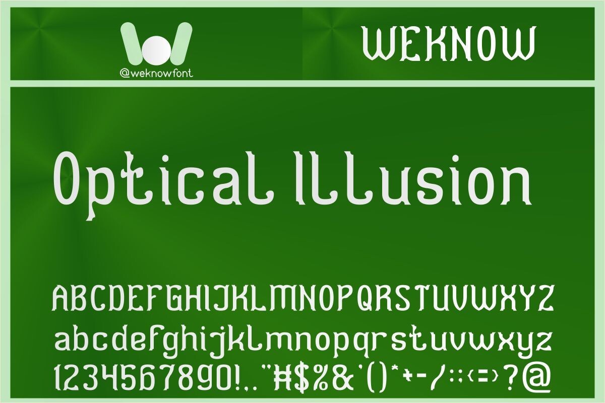 Font Optical Illusion