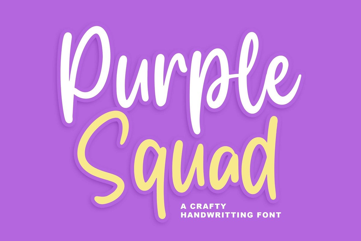 Font Purple Squad