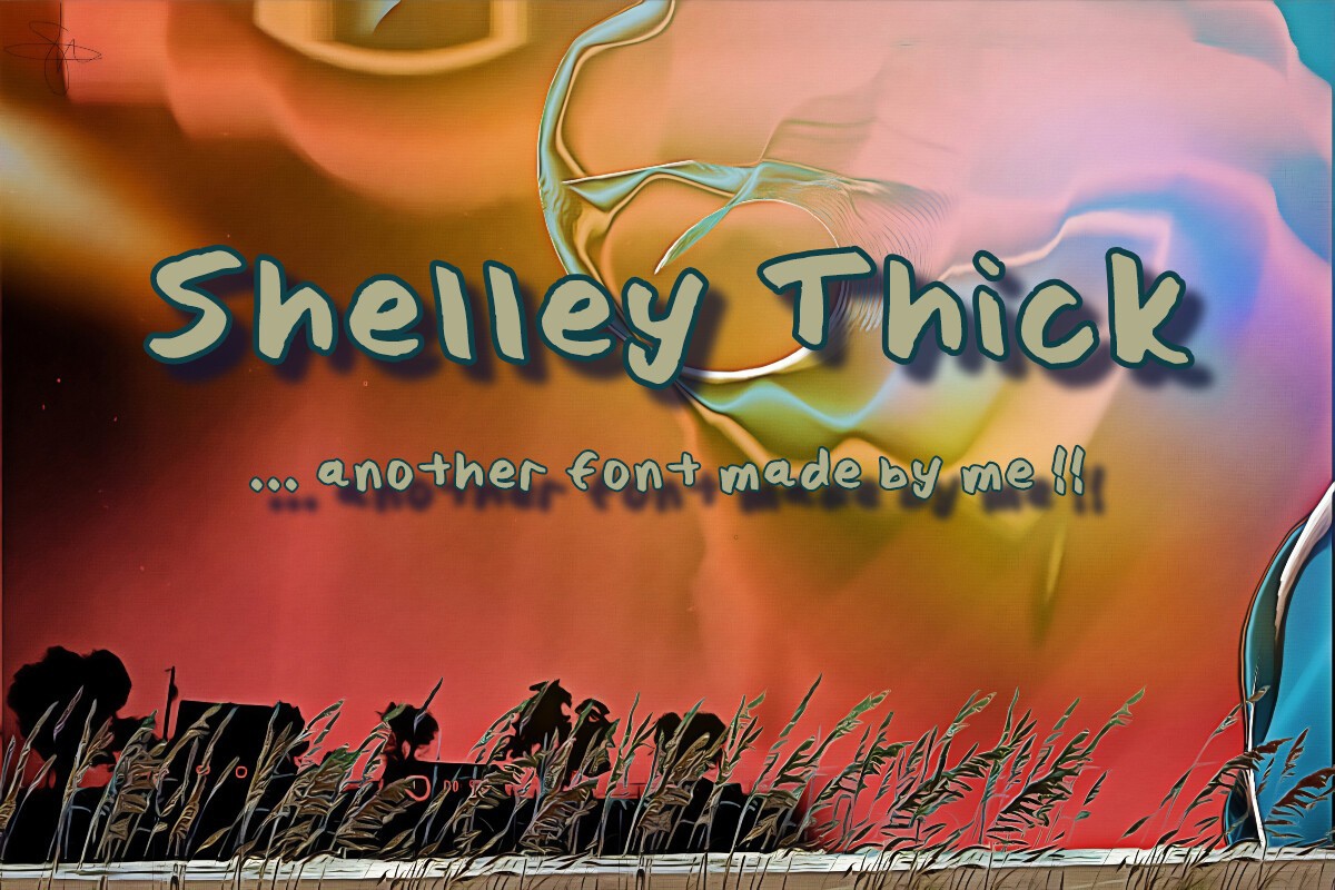 Font Shelley Thick