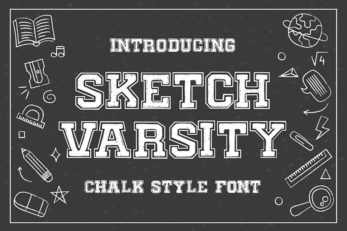 Font Sketch Varsity