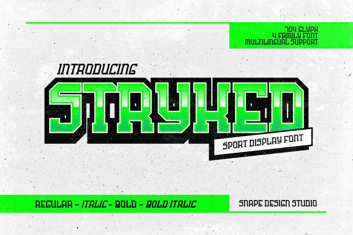 Font Stryked