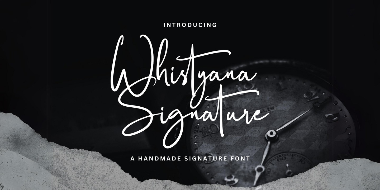 Font Whistyana Signature