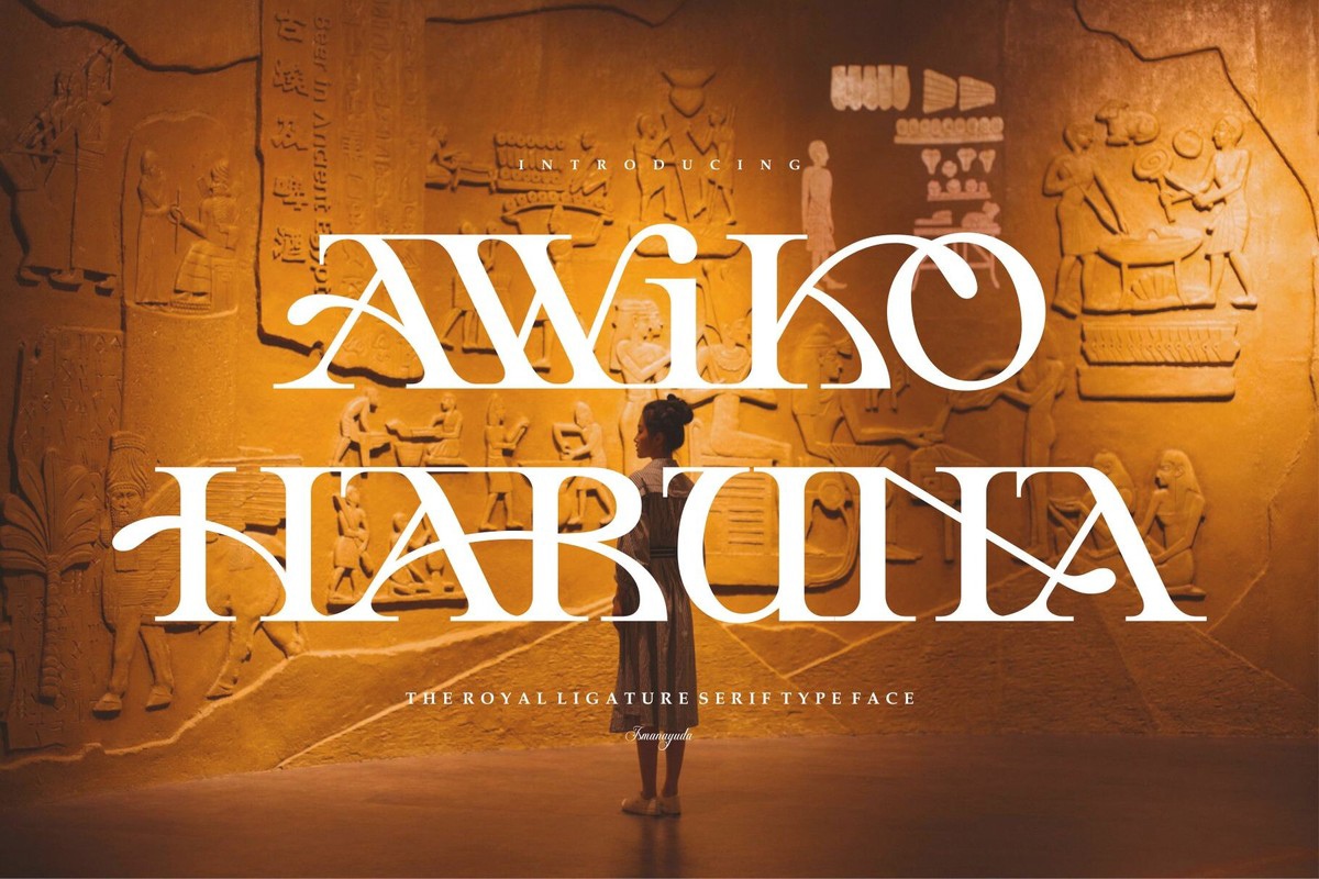 Font Awiko Haruna