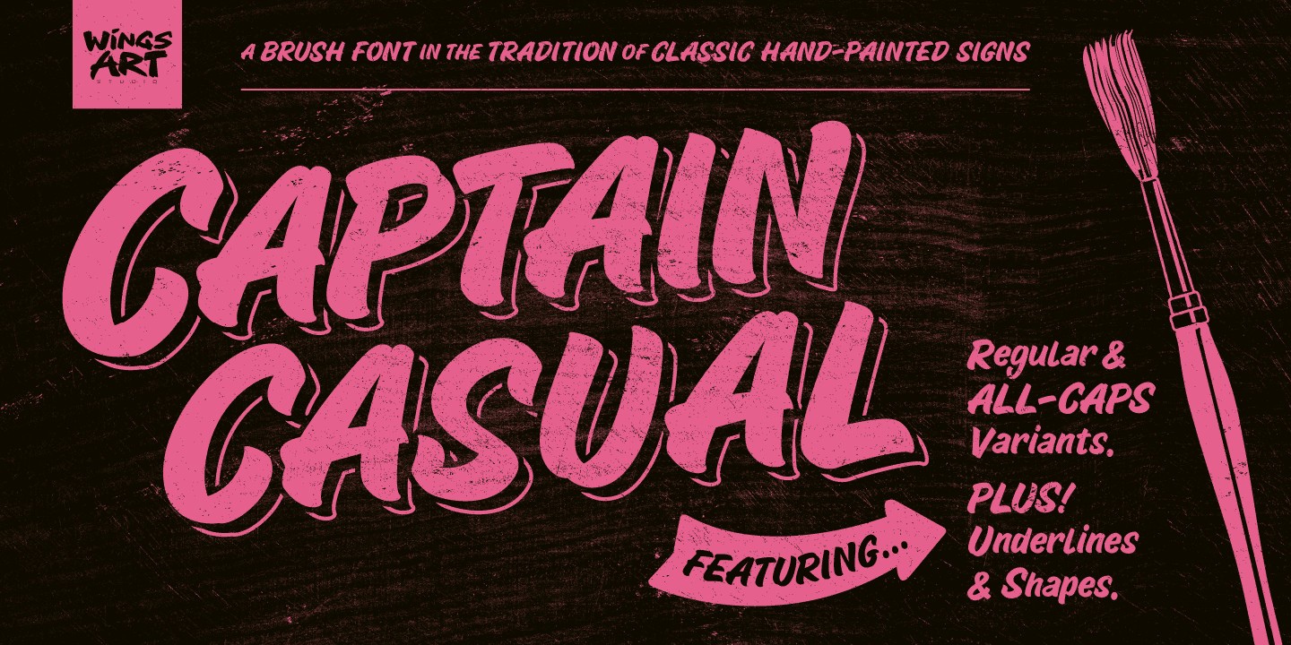 Font Captain Casual