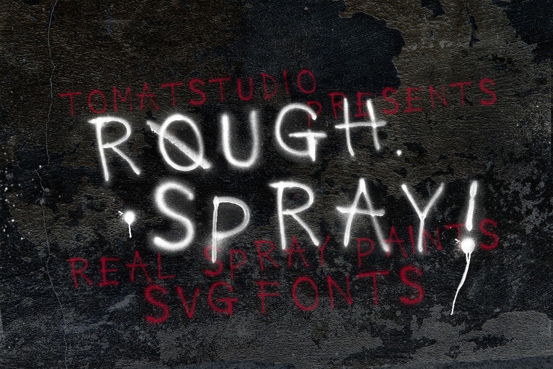 Font Rough Spray