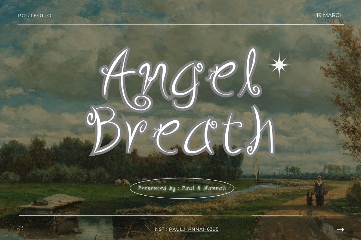 Font Angel Breath