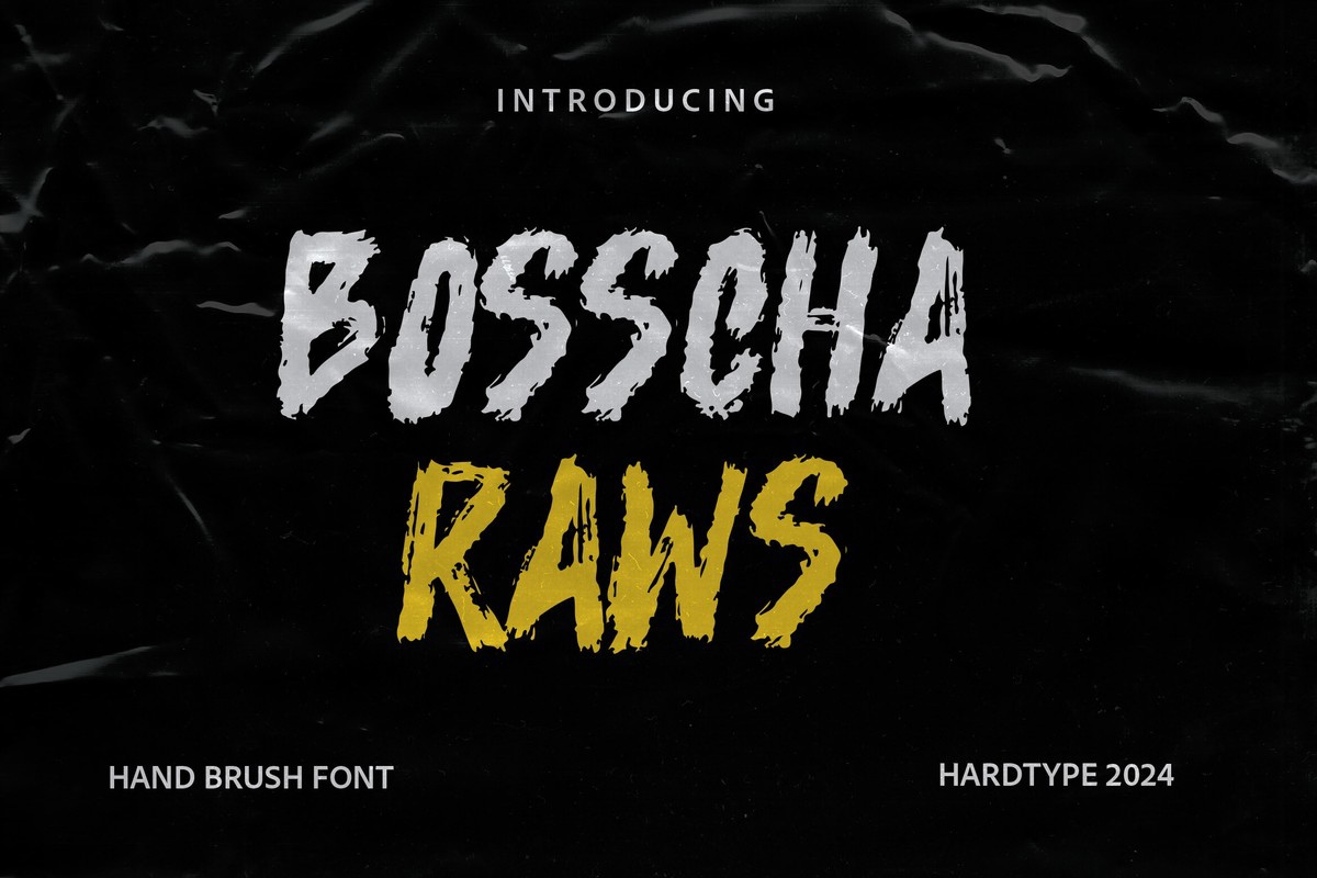 Font Bosscha Raws