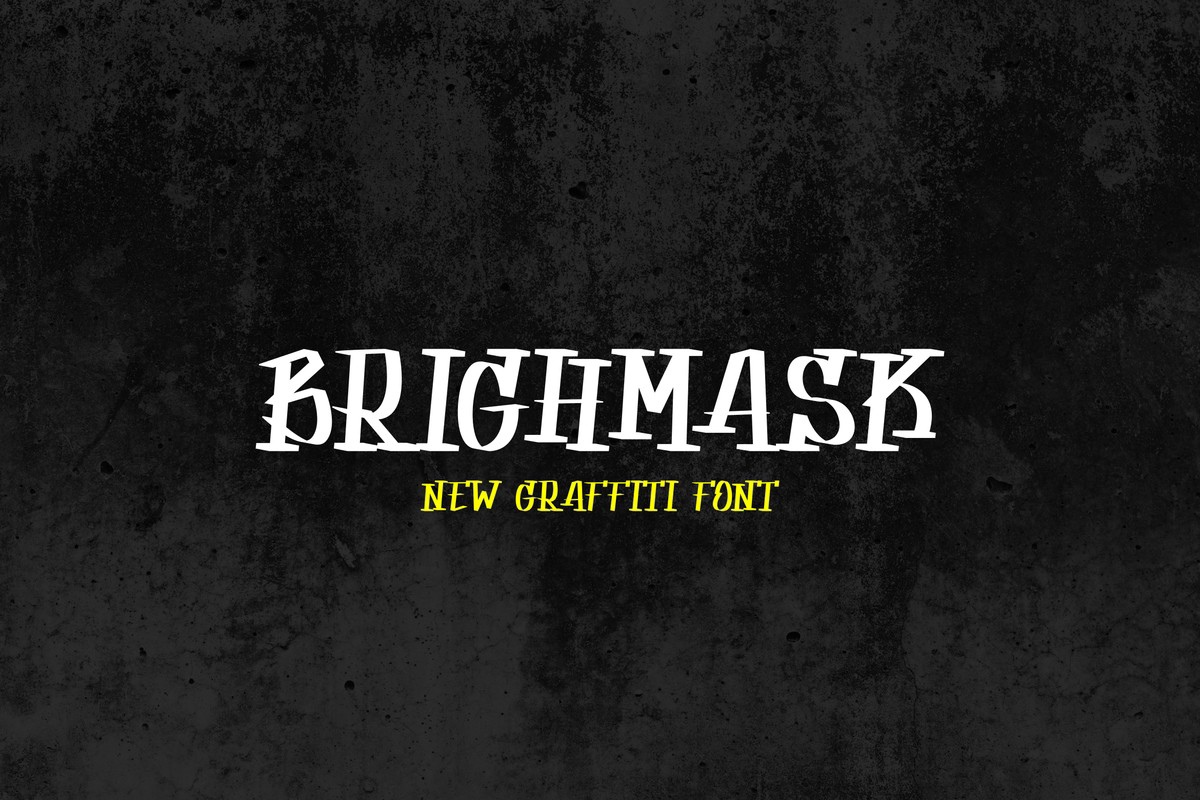 Font Brighmask Graffiti