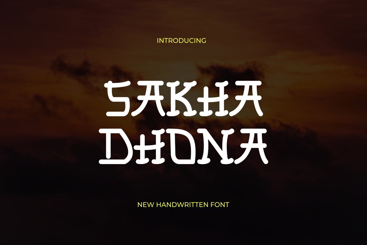 Font Sakha Dhona