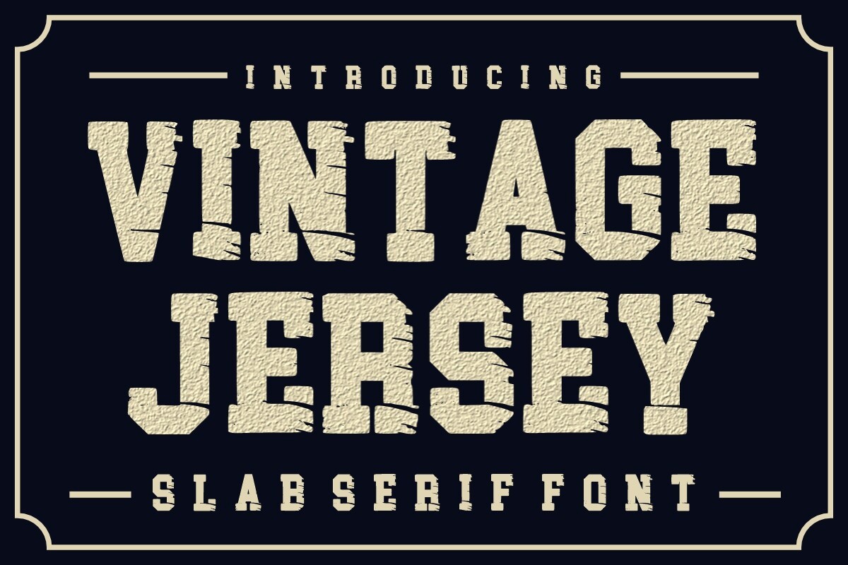 Font Vintage Jersey