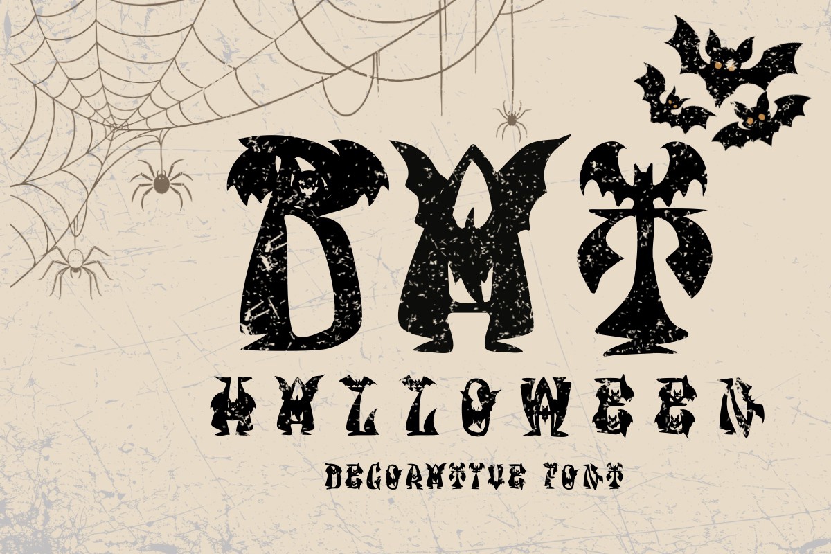 Font Bat Halloween